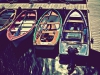 Viejas barcas con color
