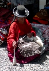 Mujer lana alpaca