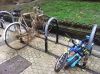 Bicicleta colador e hijos