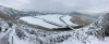 Gran nevada en la playa de zarautz