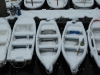 Barcas tapizadas por la nieve