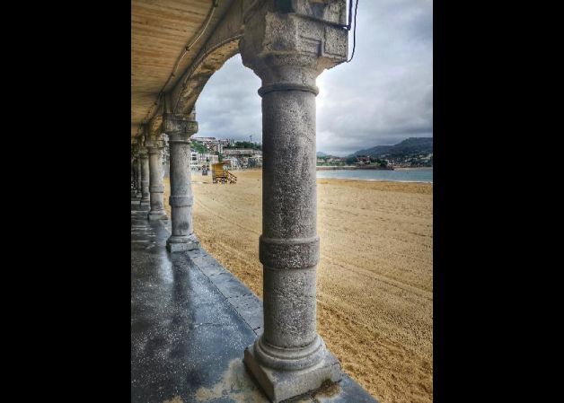 Amaneciendo desde el voladizo