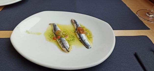 Anchoillas en vinagre.