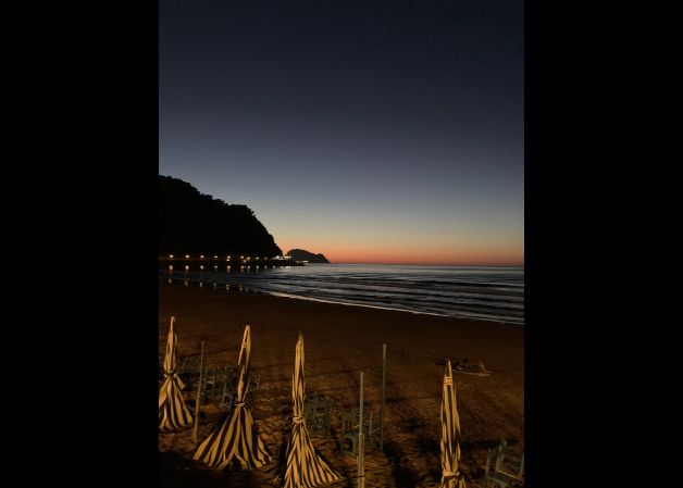 Anochecer en Zarautz
