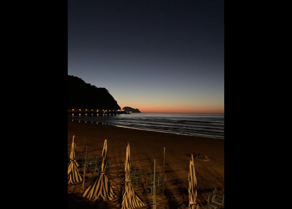 Anochecer en Zarautz