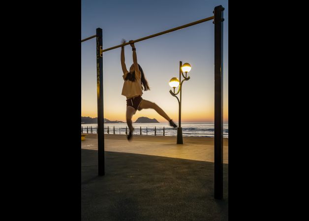 Ejercicio en el malecón