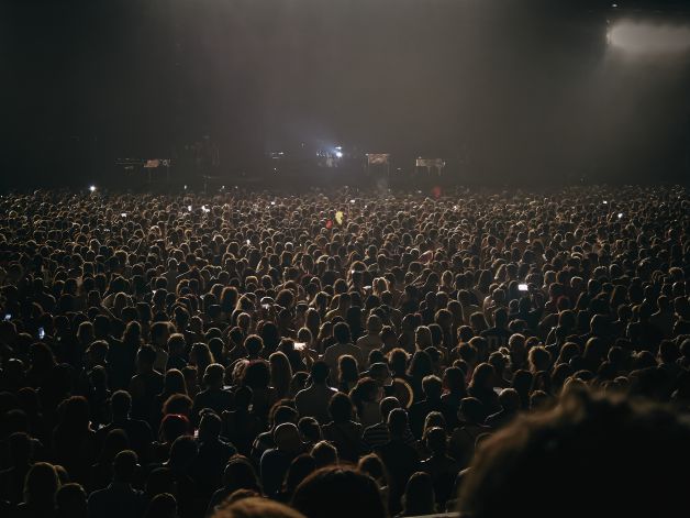 Esperando el concierto