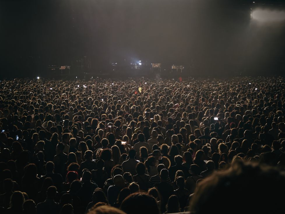 Esperando el concierto