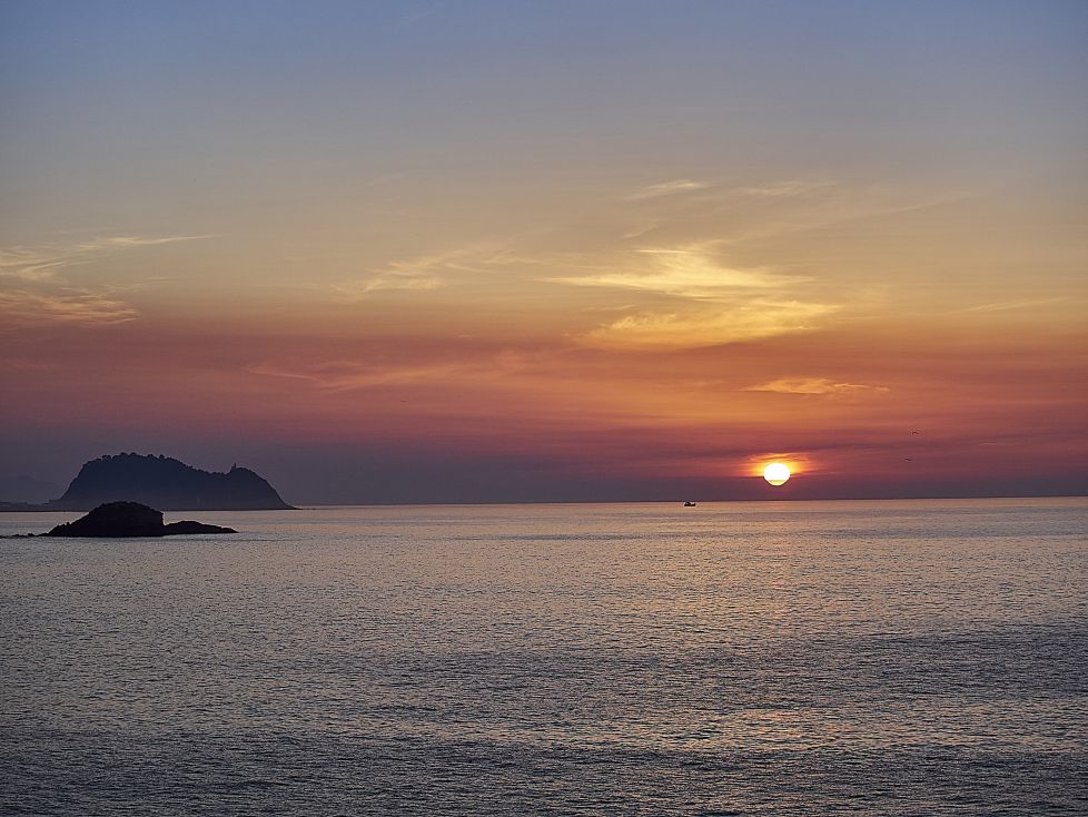 Getaria al atardecer