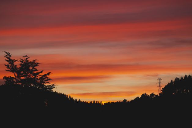 Ilunabar koloretsua Zumarraga aldean