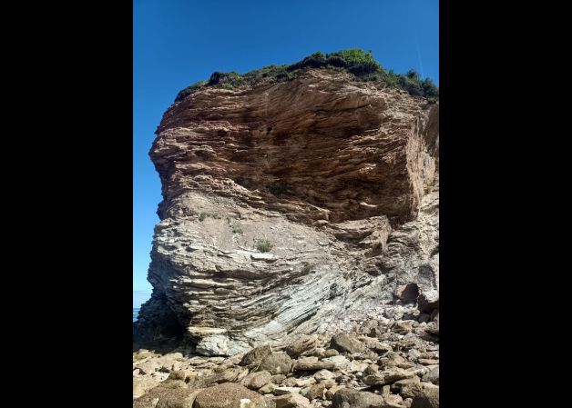 Roca de la playa de Hendaya 