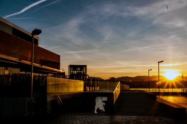 amanecer en la bahia