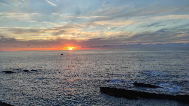 Anochecer en el faro