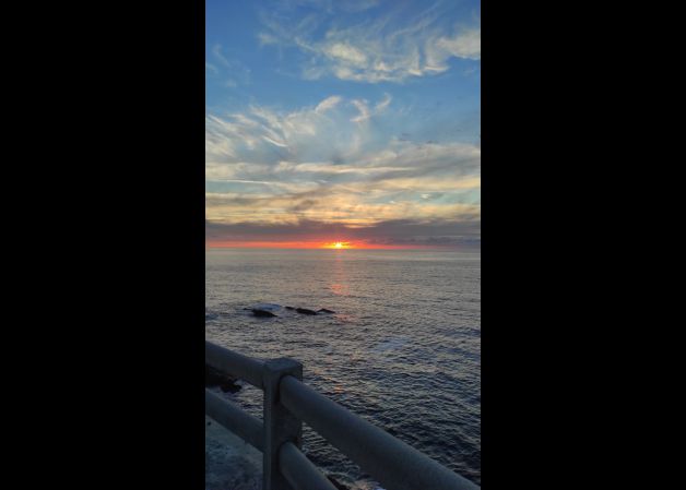 Anochecer en el faro