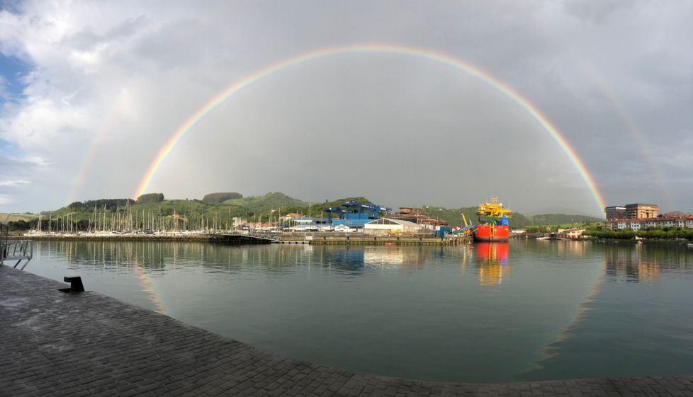 Arcoíris en Zumaia