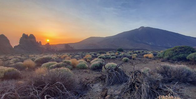 Atardecer en el Parque Nacional del Teide