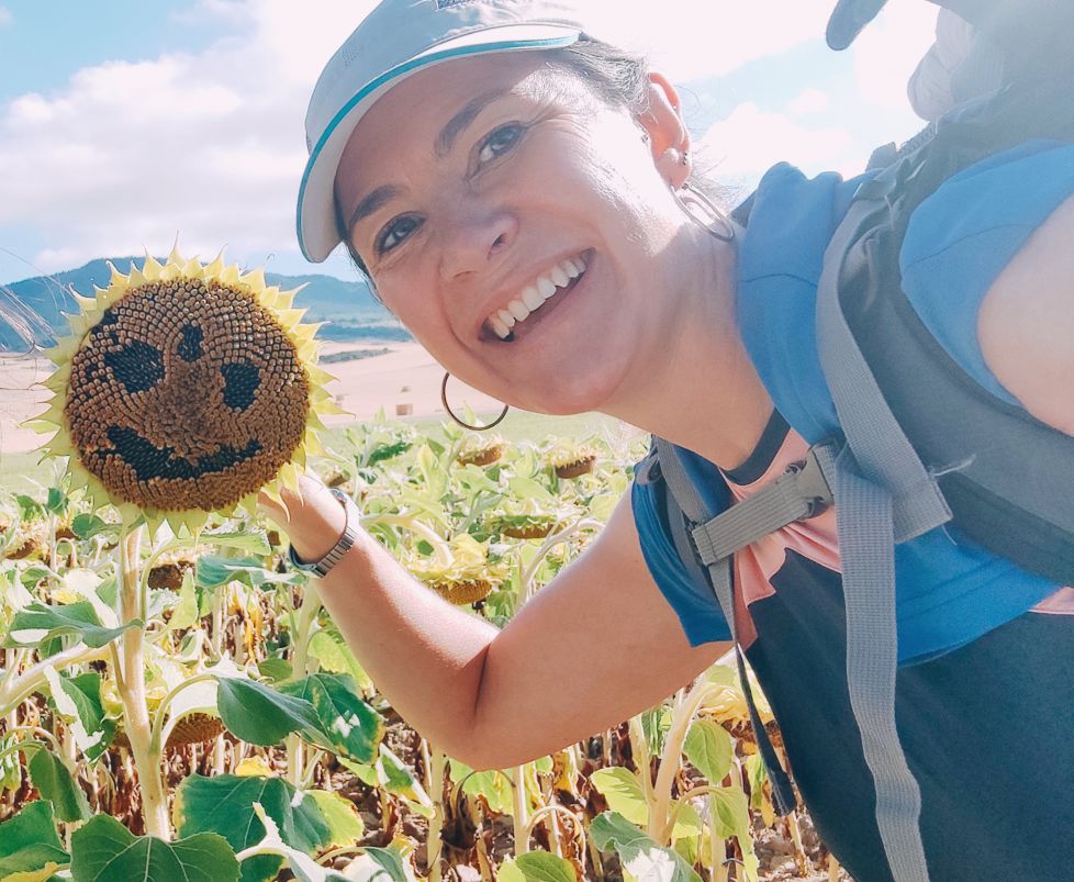El camino de Santiago y la sonrisa de un girasol 