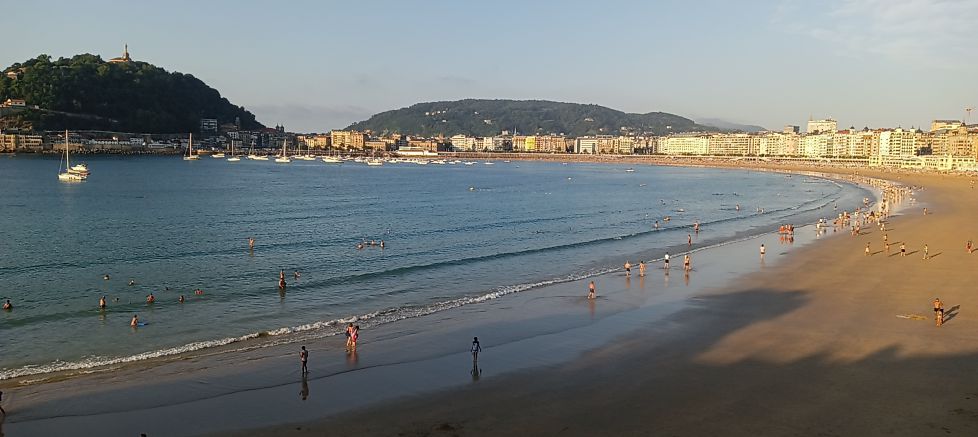 playa de  la  concha