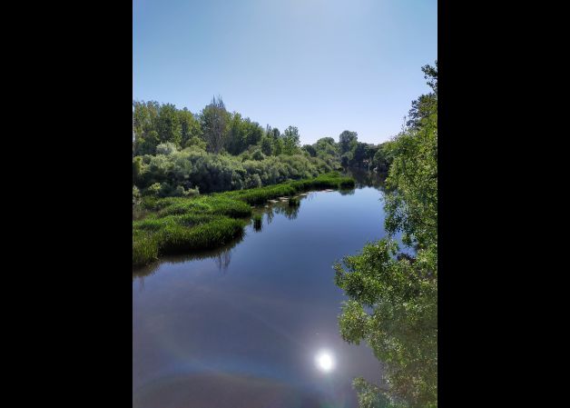 Reflejo solar.