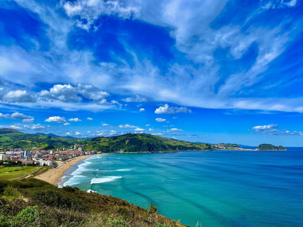 Viento sur en Zarautz