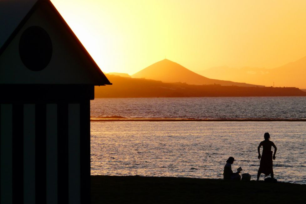 Atardecer en Las Canteras.