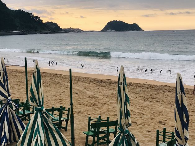 Atardecer en Zarautz