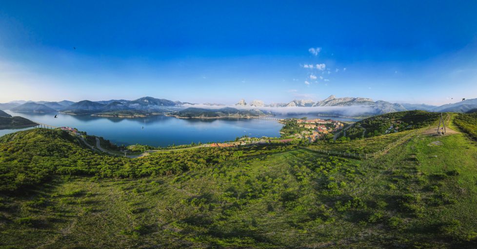 Riaño a vista de dron