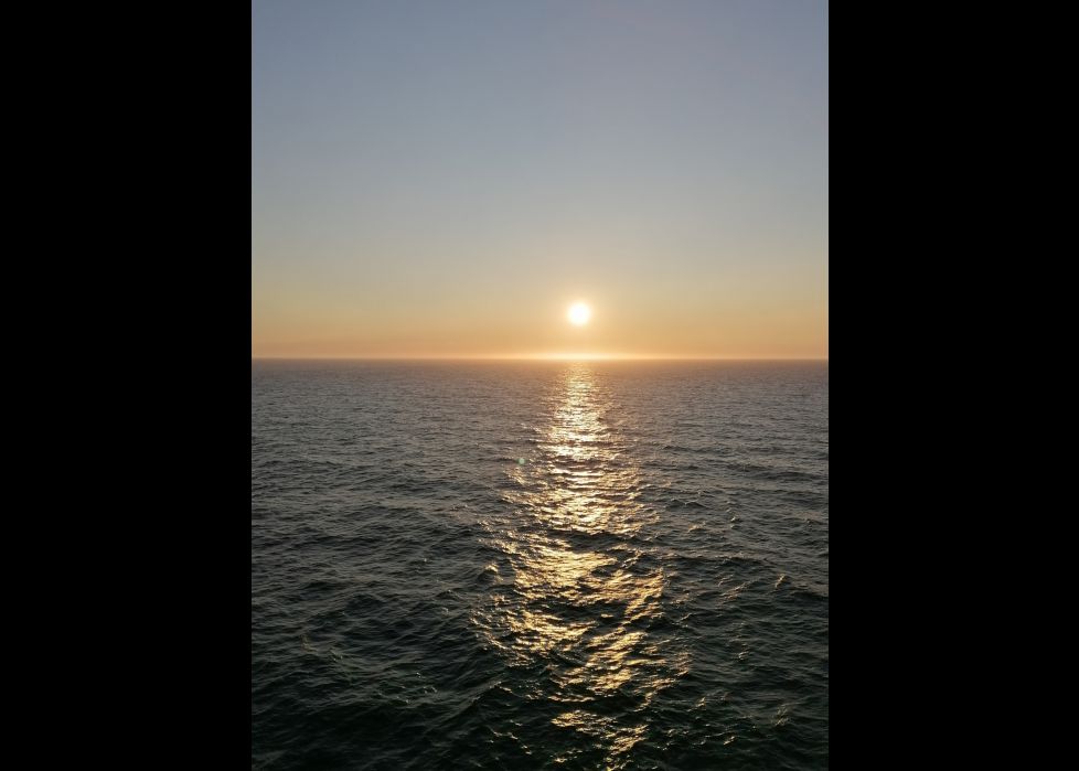 El sol de media noche en Cabo Norte