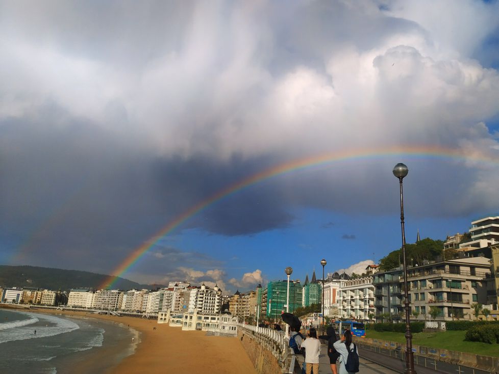 ARCO IRIS EN LA CONCHA