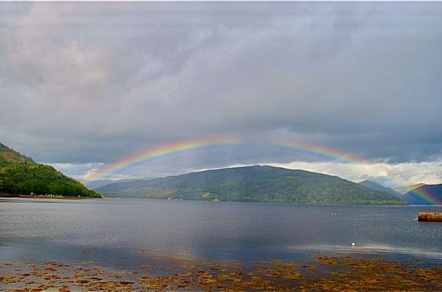 ARCO IRIS EN LAGO NESS  ESCOCIA
