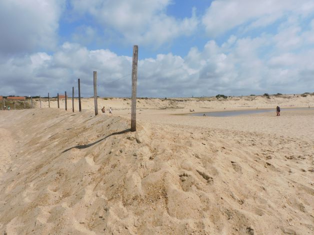 Arena por todas partes.