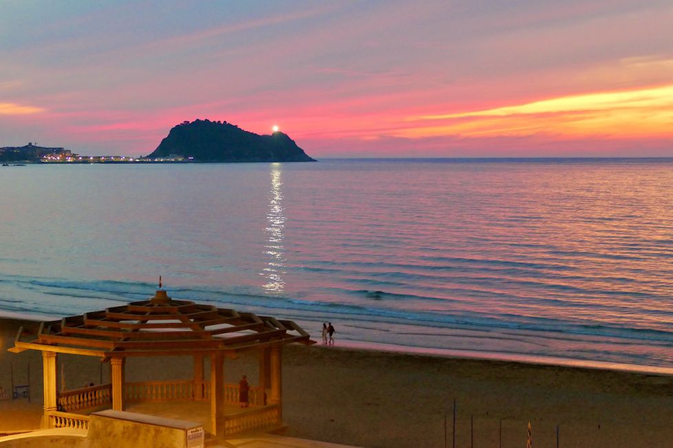 Atardecer en Zarautz