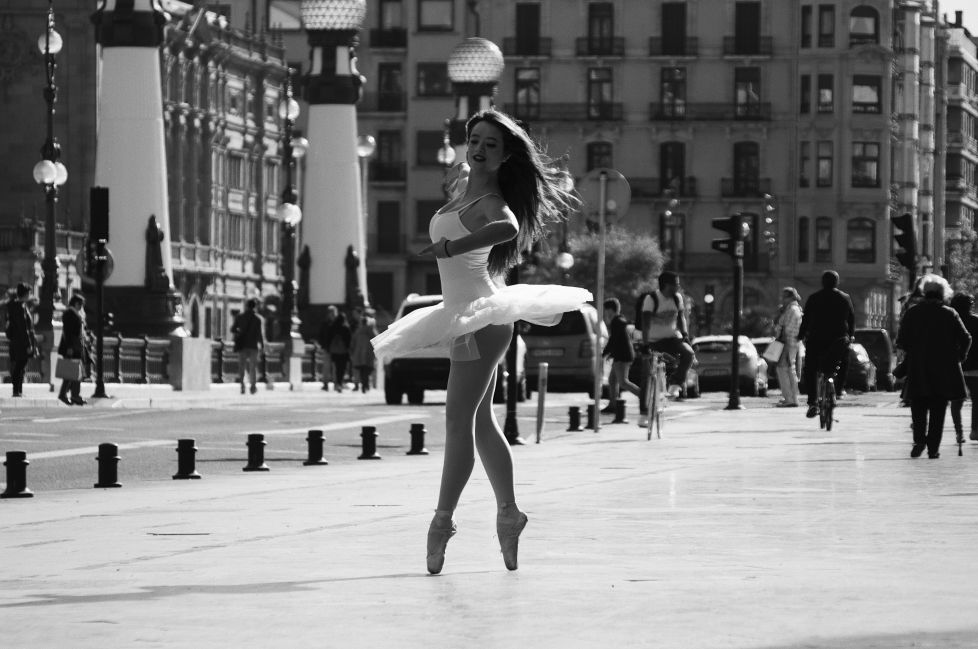 Bailarina en la ciudad