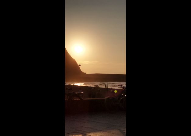 Balón montaña abajo