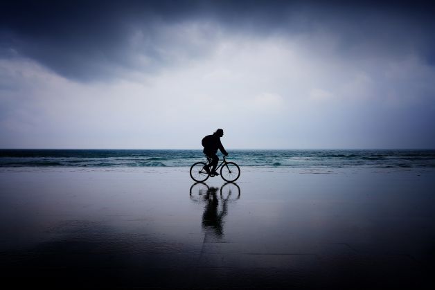 Día lluvioso en el malecón