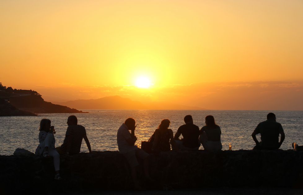 Disfrutando el momento.