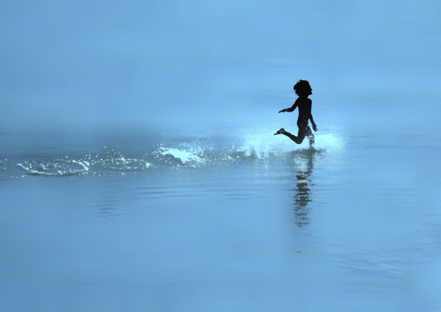 Felicidad Azul . Gros playa