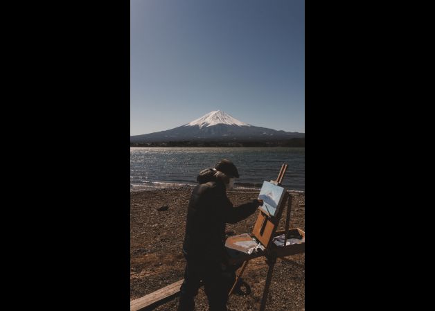 Fuji mendia marrazten