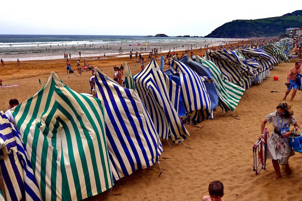 Galerna en la playa de Zarautz 