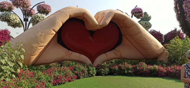 Jardín de flores, Dubai. 