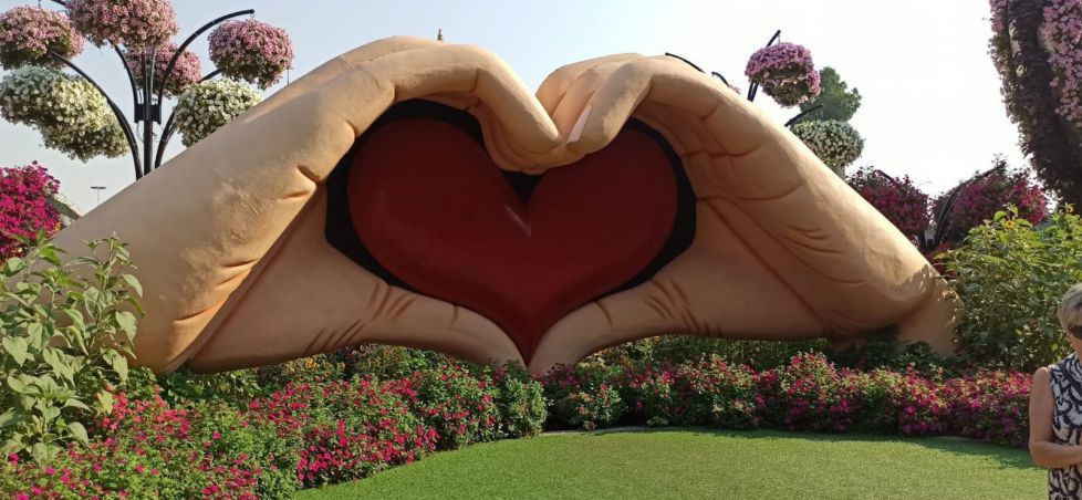 Jardín de flores, Dubai. 