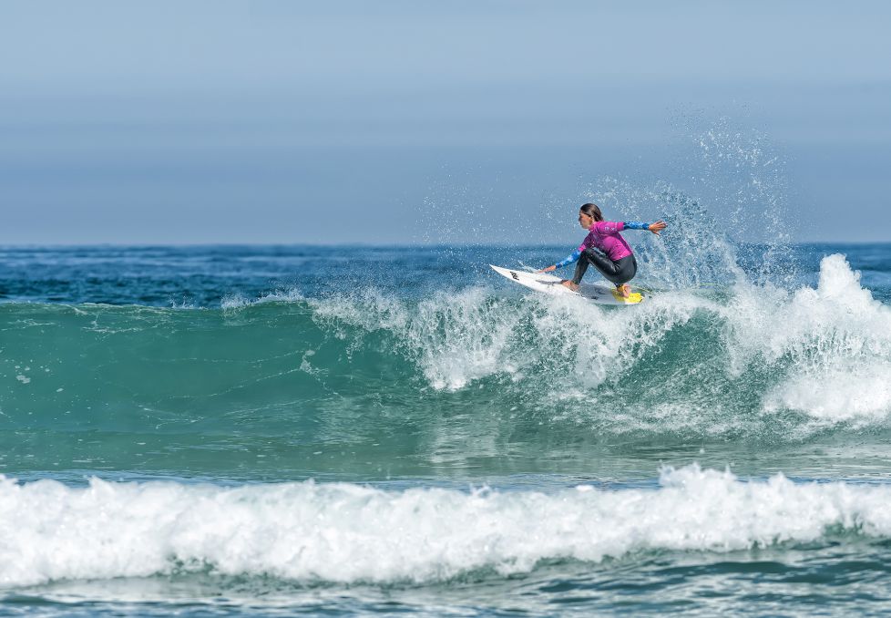 Surfeando en Zarautz