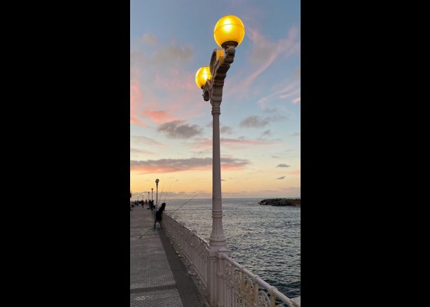 A ver si pican...en la desembocadura del Urumea, un atardecer de Agosto