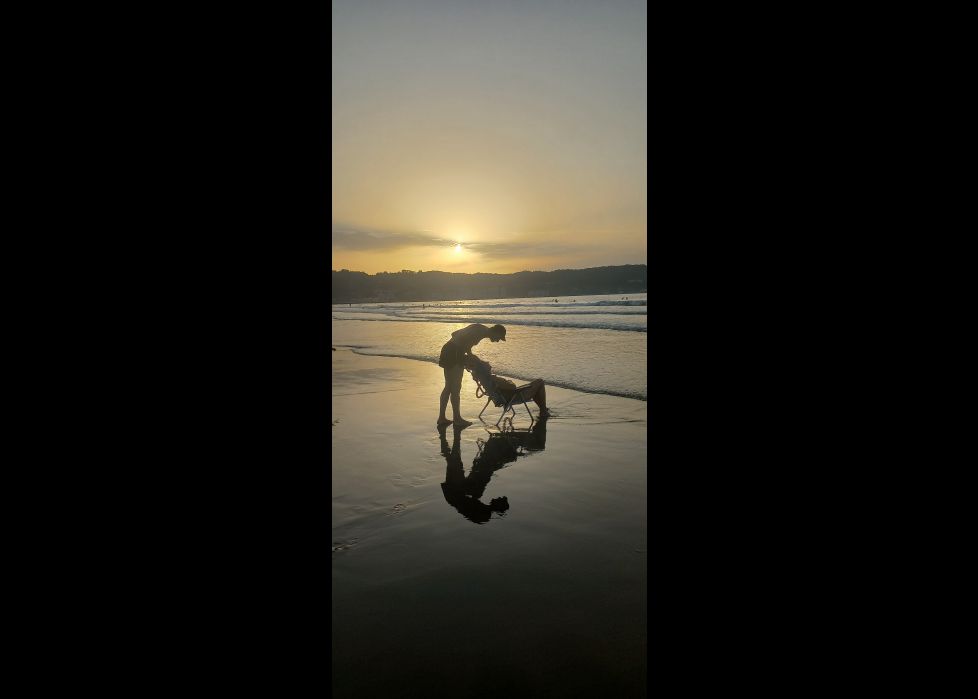Atardecer en familia
