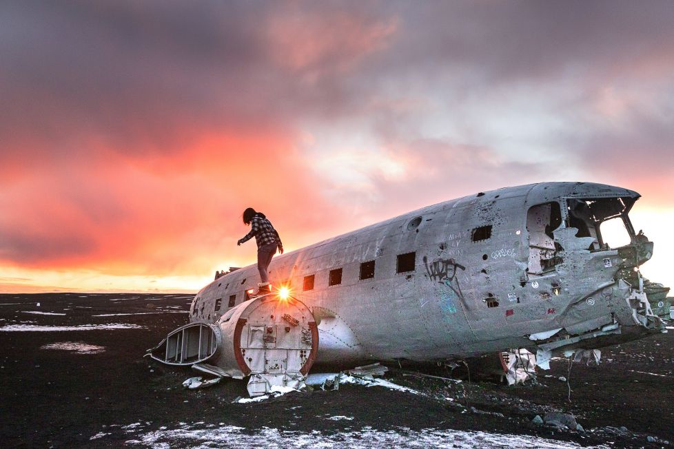 Avión abandonado en Solheimasandur en Islandia