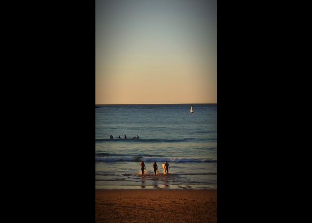 En busca de las olas!!