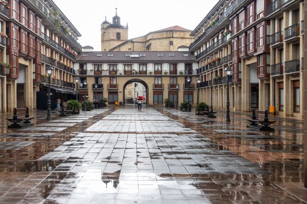 Lluvia en la Plaza