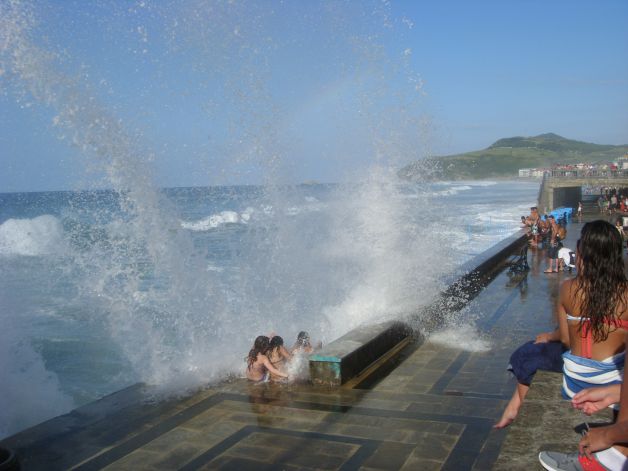 Oleaje un dia de playa