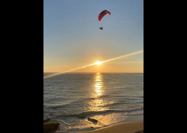 Parapente al atardecer!!