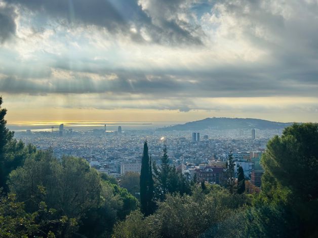 Sky view of Barcelona Catalunia.